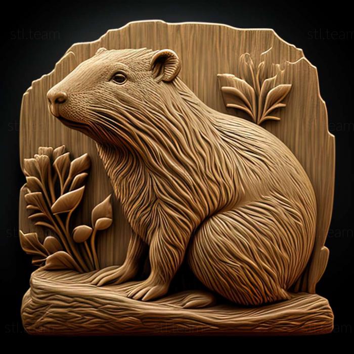 3D model Capybara (STL)